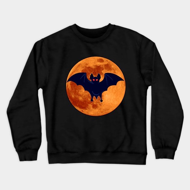 🦇 Vampire Bat – Scary Bloodsucking Creature of the Night Crewneck Sweatshirt by Pixoplanet